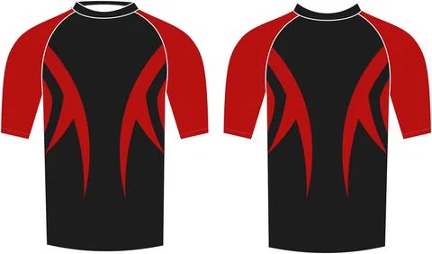 Men Compression Shirts Custom Design Mock up Templates Illustration Vectors Stock Illustration