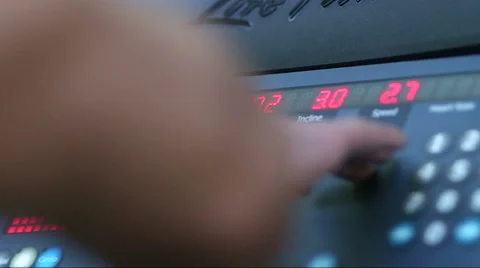 Men Configure Treadmill Stock-Footage 60782237