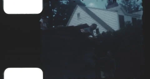 Men constructing a house Stock Footage 232672343