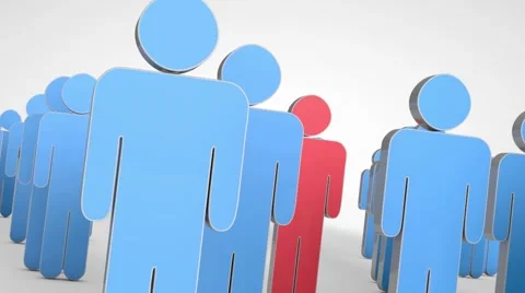 Men Croud  Animation 스톡 동영상 41430513