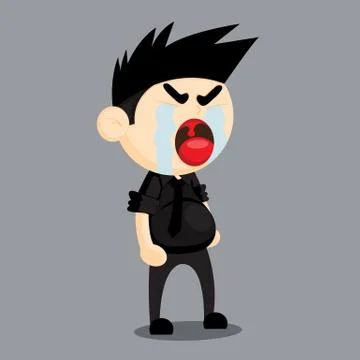 Men dressed in mourning Stock Illustration