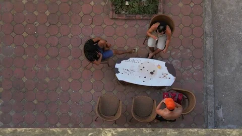 Men drinking and having fun in Hanoi 스톡 동영상 75888324