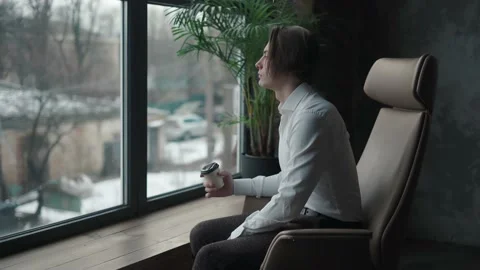 Men drinking coffee at work Stock Footage 168644381