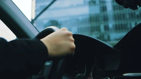 Men driving a car Stock Footage 71942889