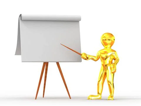 Men with empty board. 3d Men with empty board. 3d Copyright: xZoonar.com/M... Stock Photos