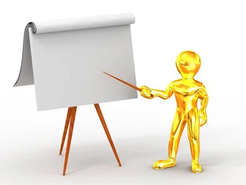 Men with empty board. 3d Men with empty board. 3d Copyright: xZoonar.com/M... Stock Photos