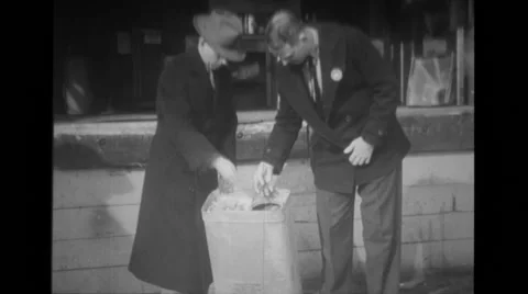 Men examining finished product Stock Footage 37593927