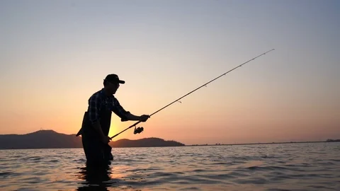Men Fishing Stock Footage 103558048