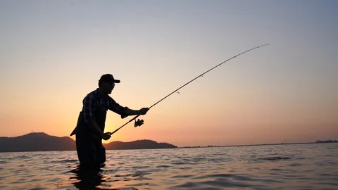 Men Fishing Stock Footage 103558252
