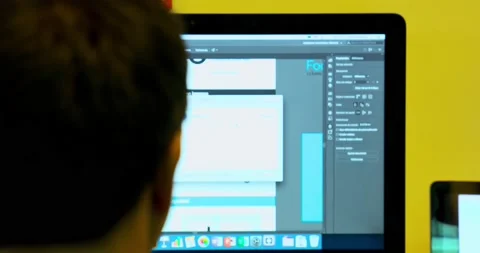 Men in front of computer Video stock 140347026