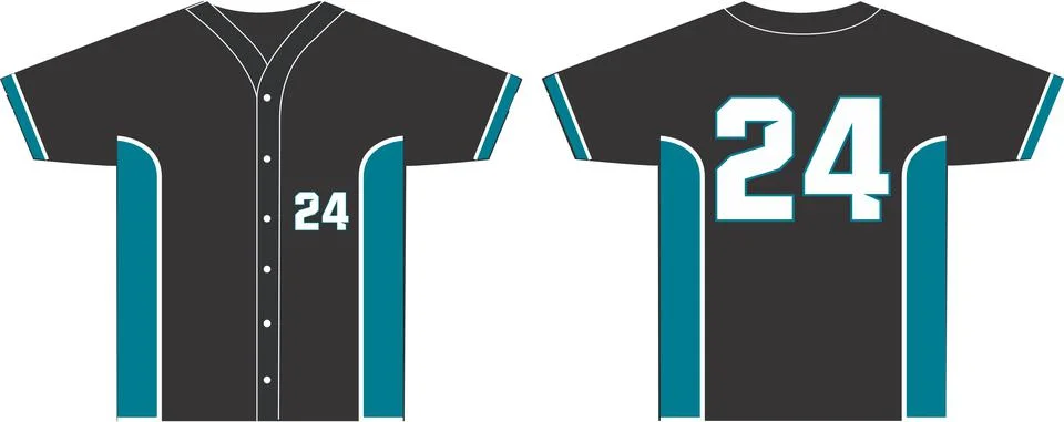 Men Full Button Crew Neck Mock Ups Shirts Vectors Stock Illustration