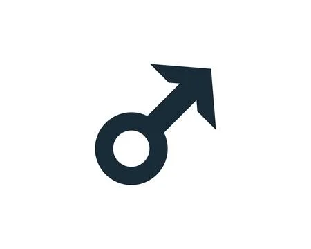 Men Gender Sign Icon Vector Logo Template Illustration Design Stock Illustration