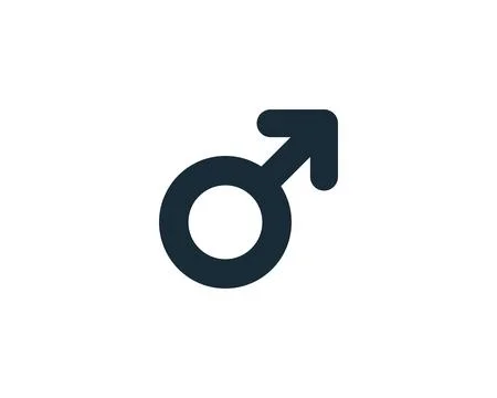 Men Gender Sign Icon Vector Logo Template Illustration Design Stock Illustration