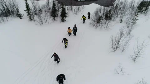 Men go forward along the path Video stock 102205905