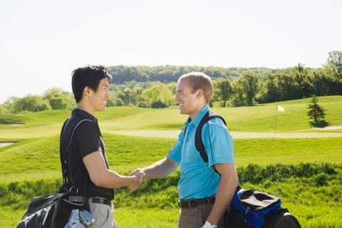 Men at Golf Course Stock Photos