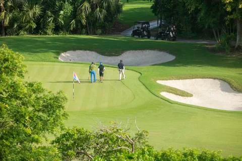 A men of the golf course Fotos de archivo