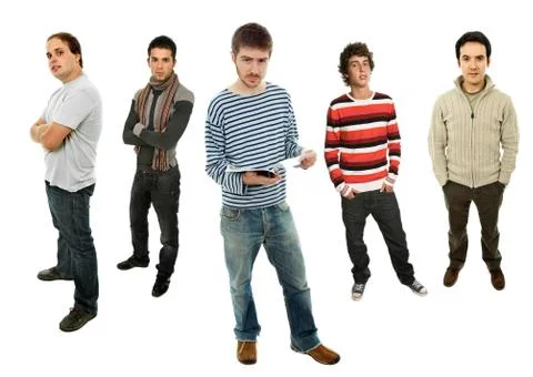 Men group Foto stock