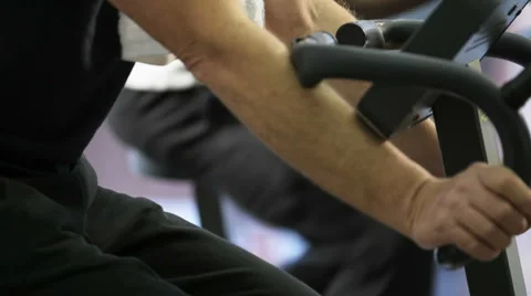 Men at the gym Stock Footage 1085674