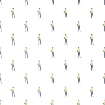 Men holding money pattern for wealth concept 스톡 일러스트