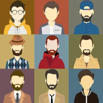 Men illustration avatar Vector Stock Illustration