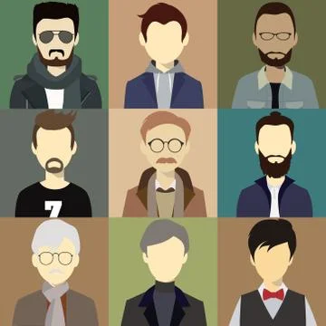 Men illustration avatar Vector Stock Illustration