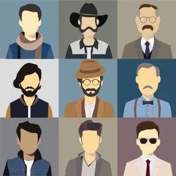 Men illustration avatar Vector Stock Illustration