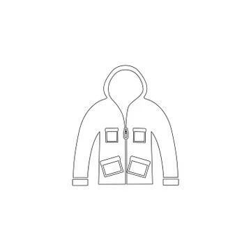 Men jacket. flat vector icon 스톡 일러스트
