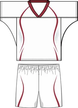 Men Lacrosse Jerseys Mock ups Vectors Illustrazione stock