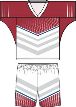Men Lacrosse Jerseys Mock ups Vectors Illustrazione stock