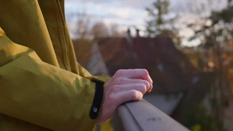 Men leaning against a railing Stock-Footage 320557093