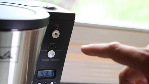 Men making coffee with the coffee machine Stock Footage 124938983