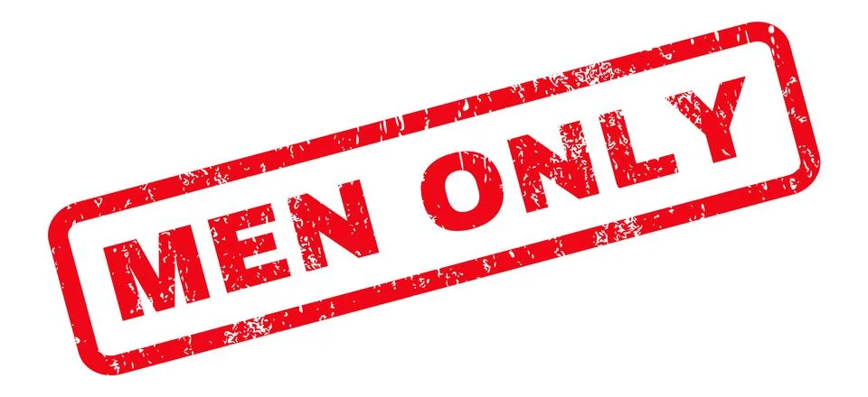 Men Only Rubber Stamp Stock Illustration