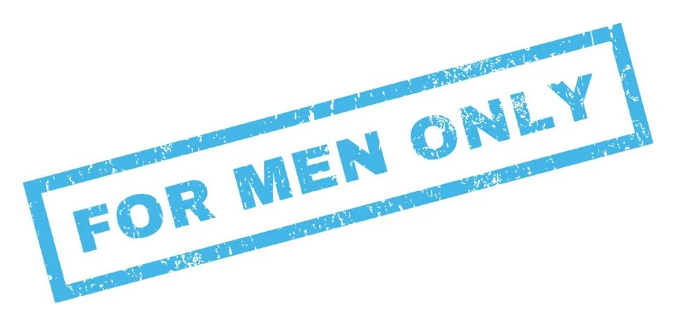 For Men Only Rubber Stamp Stock Illustration