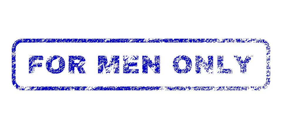 For Men Only Rubber Stamp Stock Illustration