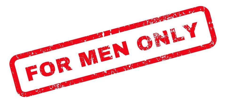 For Men Only Text Rubber Stamp Stock Illustration
