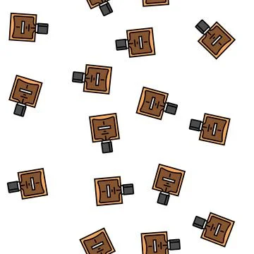 Men perfume glass vector seamless pattern Stock-Illustration