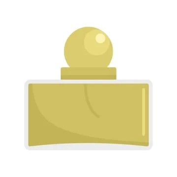 Men perfume icon, flat style Illustration