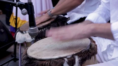 Men playing the drums Stock Footage 82408268