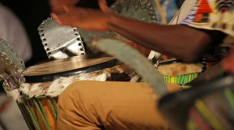 Men playing traditionals bongos Stock Footage 57203887