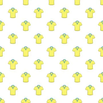 Men polo pattern, cartoon style Stock Illustration