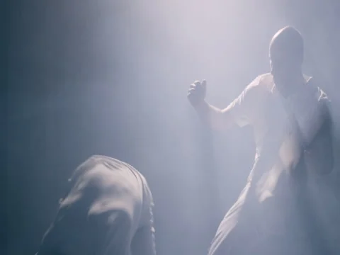 Men practicing capoeira Stock Footage 83549199