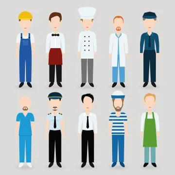Men profession Stock Illustration