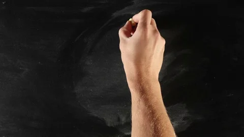 Men pyramid on blackboard Stock Footage 70748931