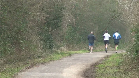 Men Running Stock Footage 22939581