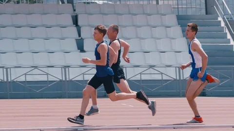 Men running marathon Stock Footage 113463031