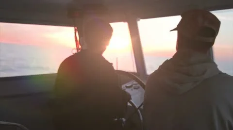 Men Sailing Stock Footage