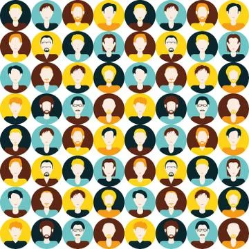 Men seamless pattern Stock Illustration
