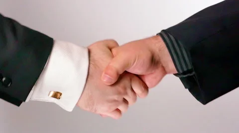 Men Shake Hands Slow Motion Stock Footage 40973290