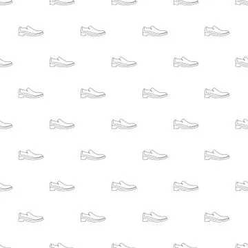 Men shoe pattern seamless Stockillustratie