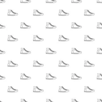 Men shoe pattern vector seamless 스톡 일러스트